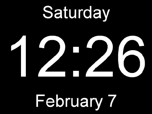 Screenshot of Huge Clock